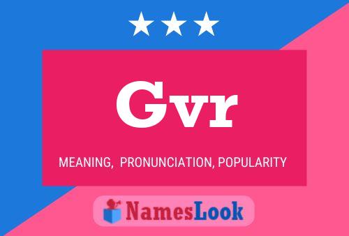 Gvr 名字海报