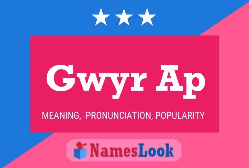 Gwyr Ap 名字海报