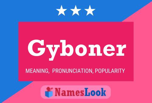 Gyboner 名字海报