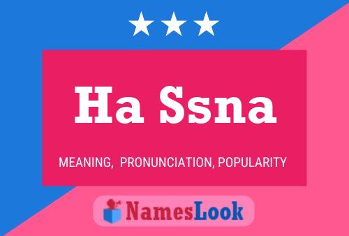 Ha Ssna 名字海报