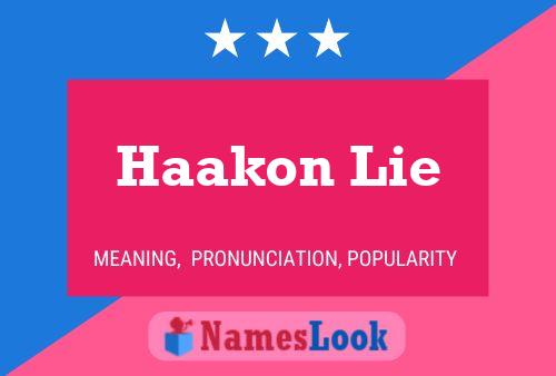 Haakon Lie 名字海报