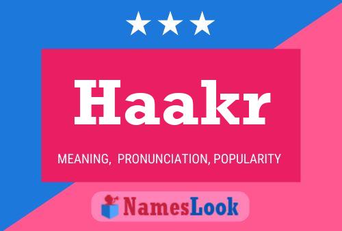 Haakr 名字海报