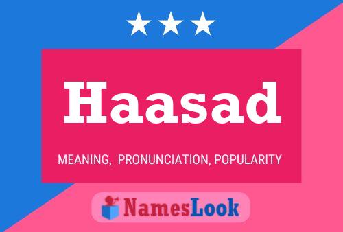 Haasad 名字海报