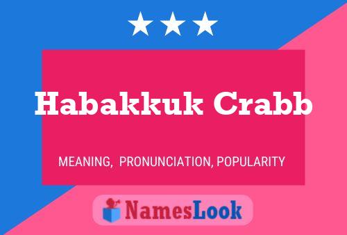 Habakkuk Crabb 名字海报