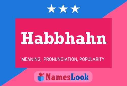 Habbhahn 名字海报