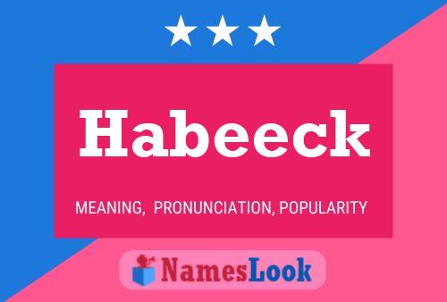 Habeeck 名字海报