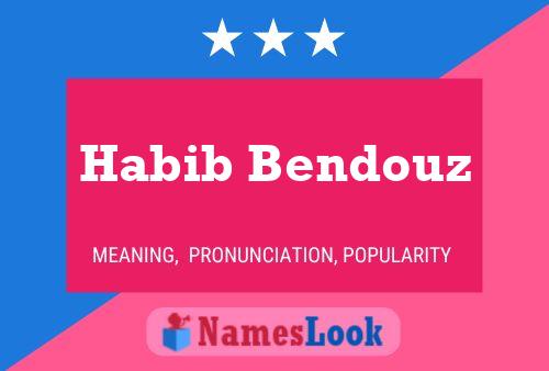 Habib Bendouz 名字海报