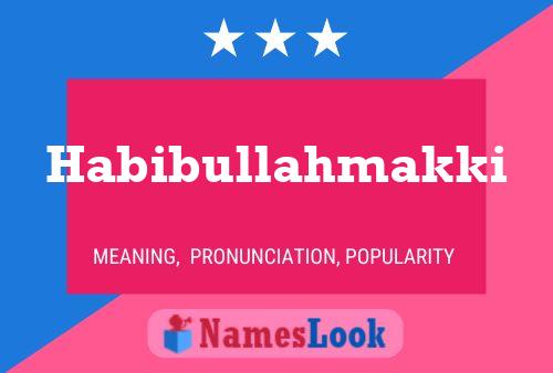 Habibullahmakki 名字海报