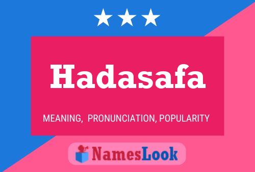 Hadasafa 名字海报