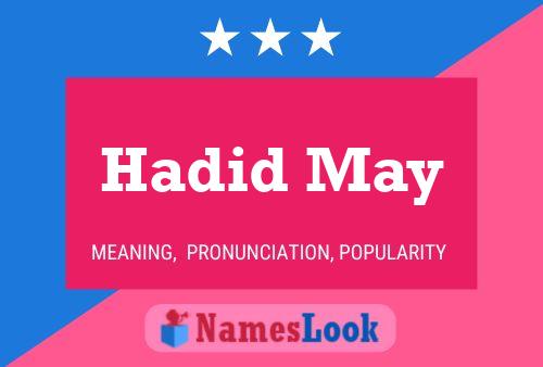 Hadid May 名字海报