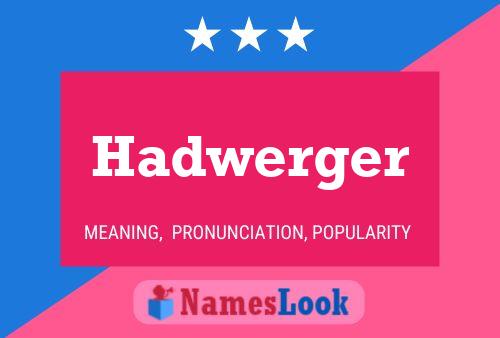 Hadwerger 名字海报