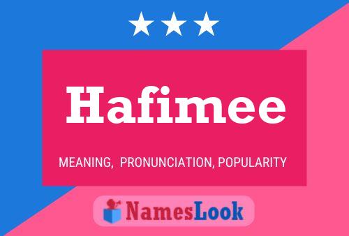 Hafimee 名字海报