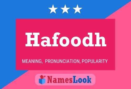 Hafoodh 名字海报