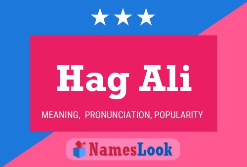 Hag Ali 名字海报