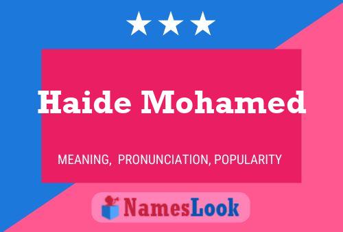 Haide Mohamed 名字海报