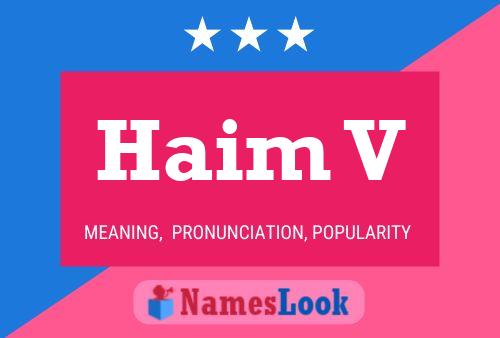 Haim V 名字海报