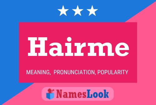 Hairme 名字海报