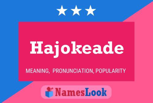 Hajokeade 名字海报