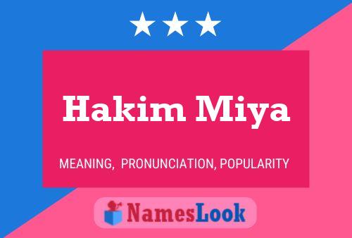 Hakim Miya 名字海报