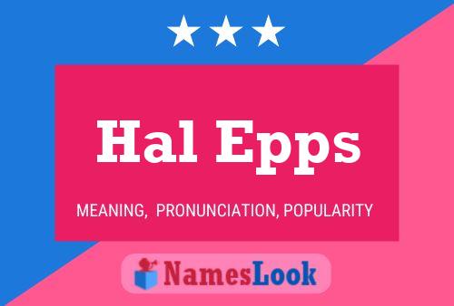 Hal Epps 名字海报