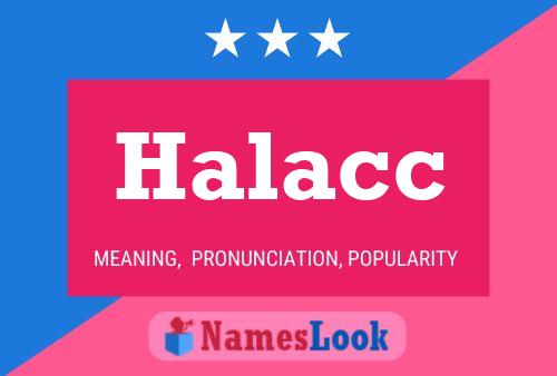 Halacc 名字海报