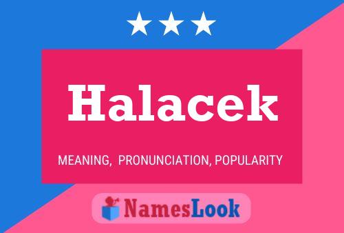 Halacek 名字海报