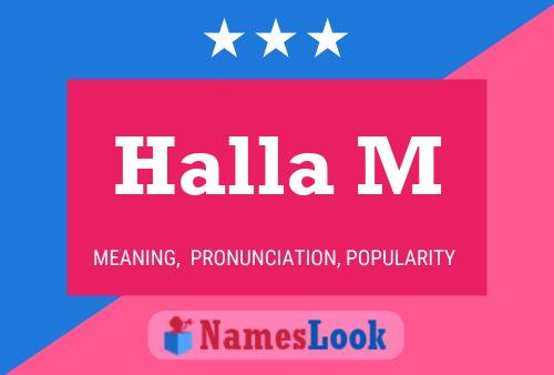 Halla M 名字海报