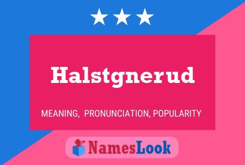 Halstgnerud 名字海报