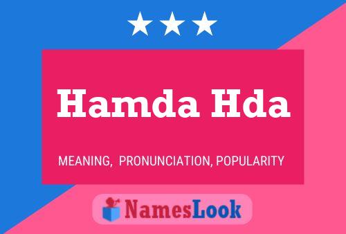 Hamda Hda 名字海报