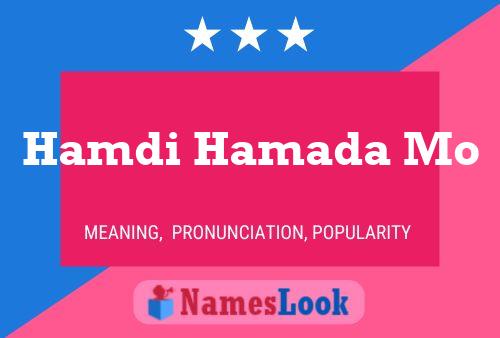 Hamdi Hamada Mo 名字海报