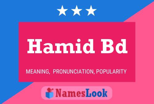 Hamid Bd 名字海报