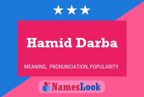 Hamid Darba 名字海报