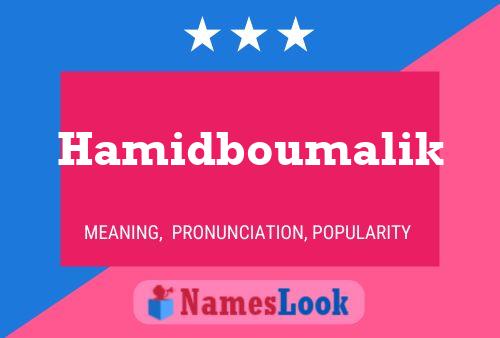 Hamidboumalik 名字海报