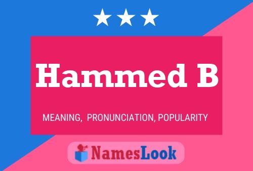 Hammed B 名字海报