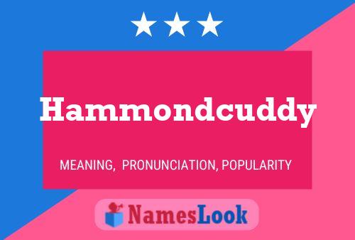 Hammondcuddy 名字海报