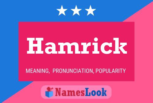 Hamrick 名字海报