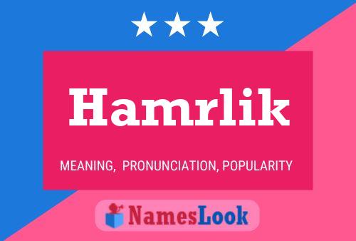 Hamrlik 名字海报