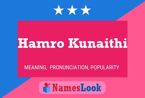 Hamro Kunaithi 名字海报