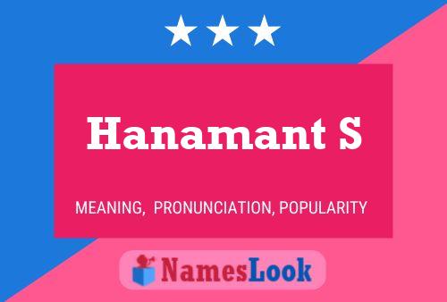 Hanamant S 名字海报