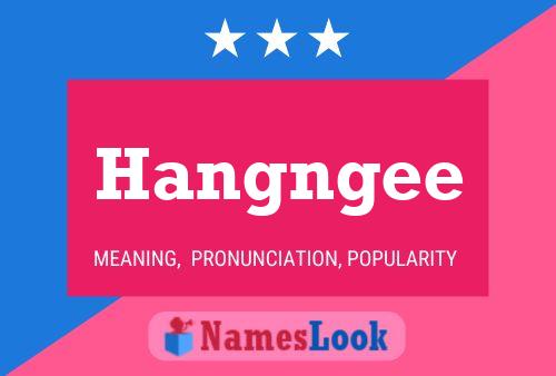 Hangngee 名字海报