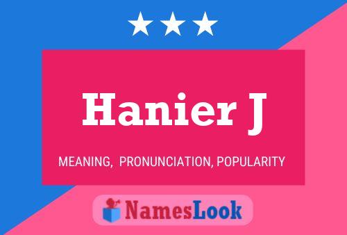 Hanier J 名字海报