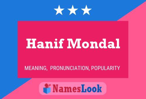 Hanif Mondal 名字海报