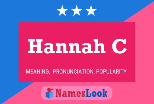 Hannah C 名字海报