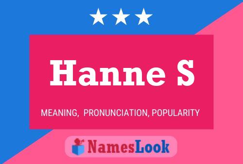 Hanne S 名字海报