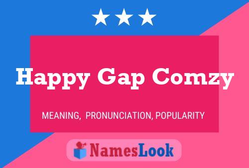 Happy Gap Comzy 名字海报