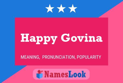 Happy Govina 名字海报