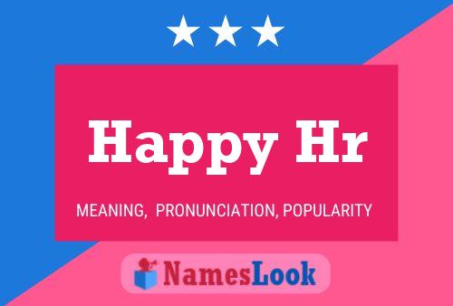 Happy Hr 名字海报