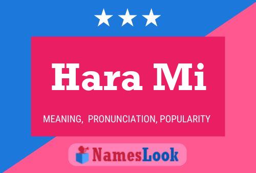 Hara Mi 名字海报