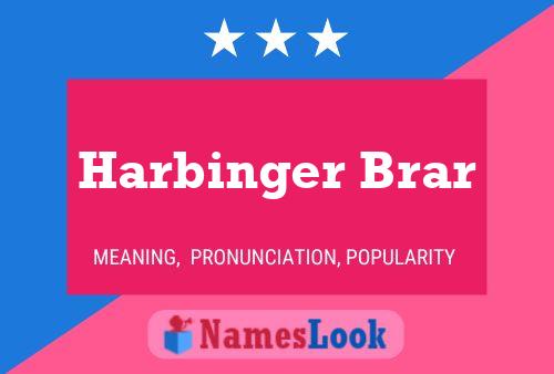 Harbinger Brar 名字海报