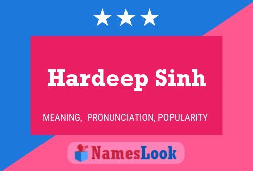 Hardeep Sinh 名字海报